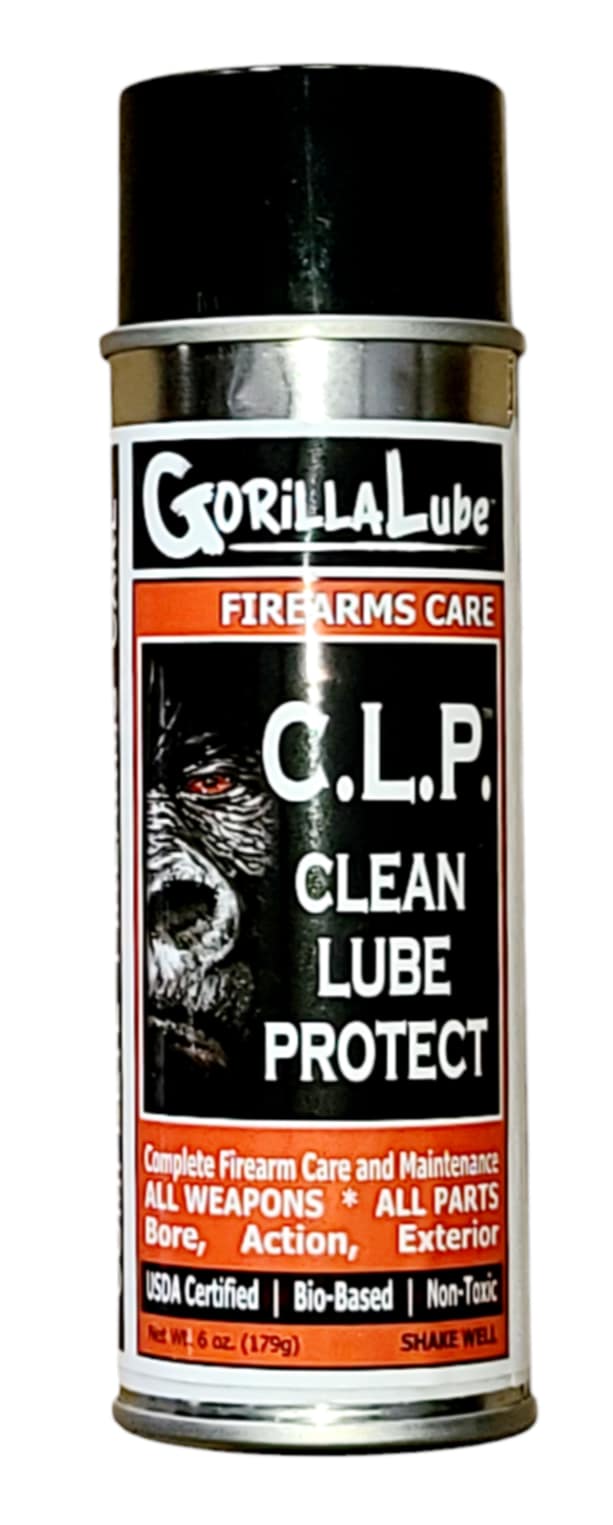INDUSTRIAL GRADE C.L.P. GORiLLA LUBE's FIREARMS CARE PRODUCT LINE LIQUID AND SPRAY Formulations