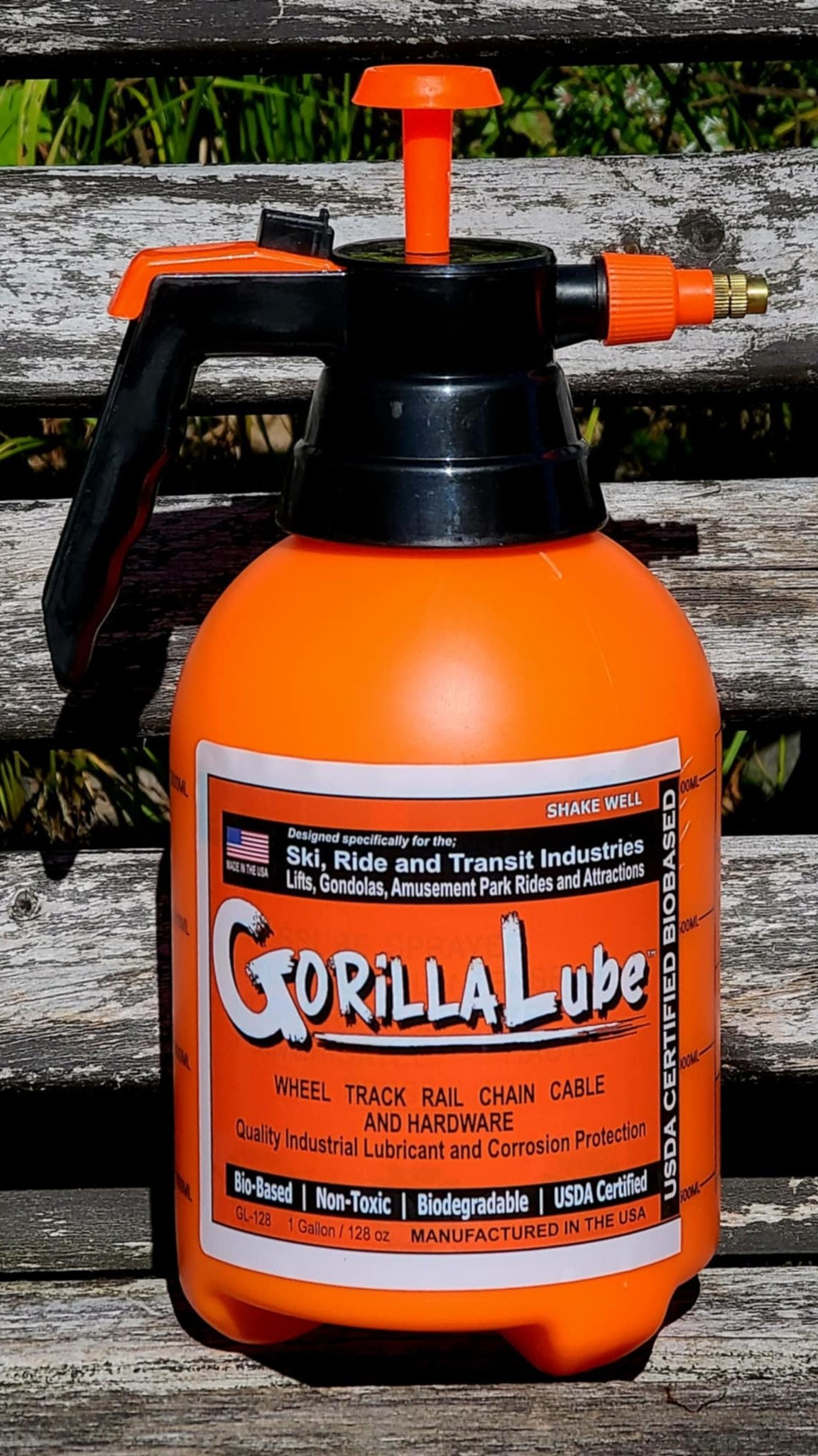 GORiLLA LUBE's ﻿PUMP SPRAY ½ Gallon Pump Sprayer Filled﻿ w/GL Liquid Lubricant